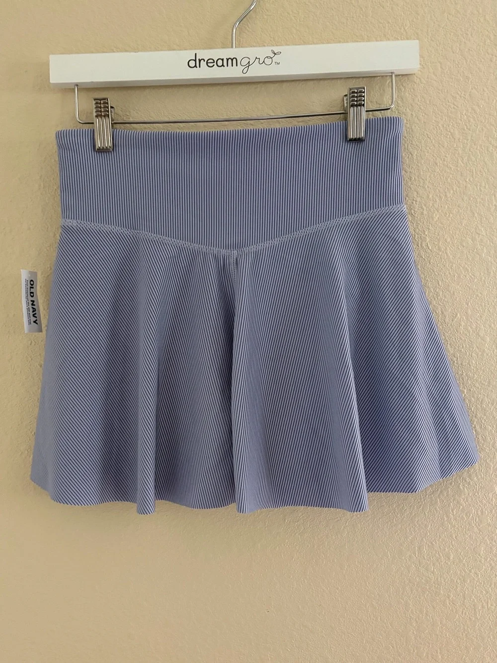 Old Navy Sky Blue Ribbed Skater Skirt